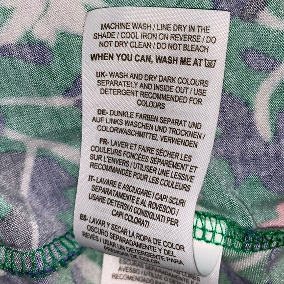 BODEN Dress Womens 12 Amelie Floral Green Jersey Soft Paisley Comfortable Summer - Picture 9 of 11